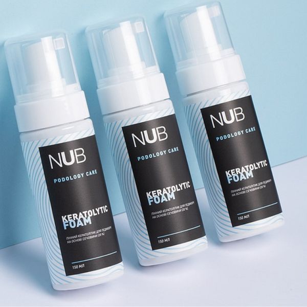 Пінний кератолітик для педикюру NUB Podology Care Keratolytic Foam з сечовиною 20% 150 мл 900416 фото