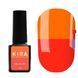 Гель-лак Kira Nails Termo T10 (красно-коралловый, при нагревании яркий оранжевый), 6 мл N01672 фото 1