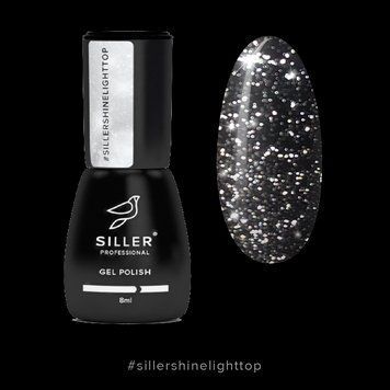 Топ для нігтів Світловідбиваючий Siller Shine Light Top, 8мл N02525 фото