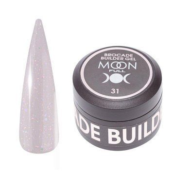 Уценка! Гель для наращивания ногтей Moon Full Brocade Builder Gel с талью №31, 30 мл W1231 фото
