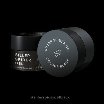 Гель-паутинка Siller Spider Gel (черный), 5мл SP04 фото