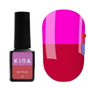 Гель-лак Kira Nails Termo T16 (малиновая фуксия, при нагревании яркий фиолетовый), 6 мл N02084 фото