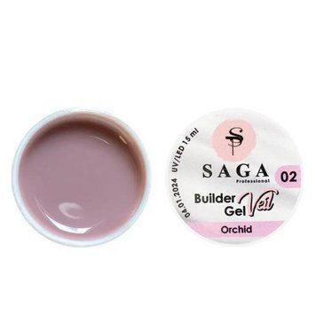 Гель для наращивания SAGA Builder Gel Veil, Orchid №2 N01937 фото