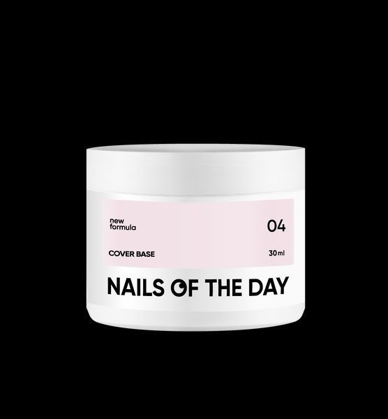 База для нігтів Nailsoftheday Cover base NEW Formula 04 &mdash; напівпрозоре пудрово&ndash;рожеве, 30 мл 547661 фото