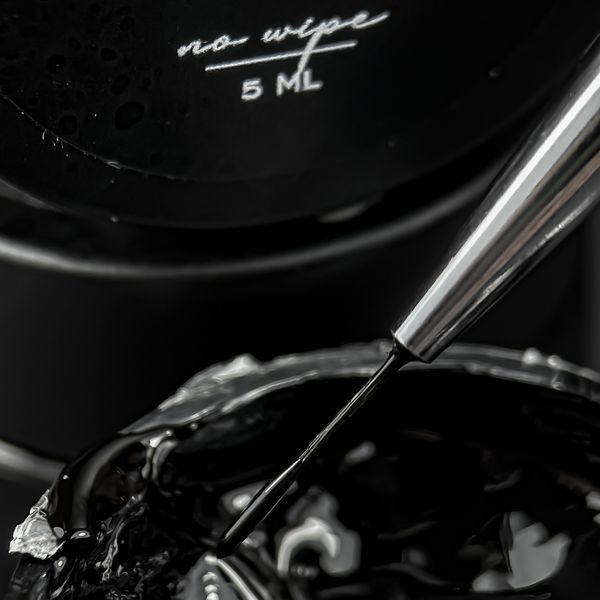 NAILSOFTHEDAY Premium gel paint Black no wipe &ndash; гель-краска без липкого слоя, 5 мл N482025 фото
