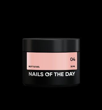 Гель NAILSOFTHEDAY Bottle gel №04 надміцний гель для нігтів (молочно-бежевий), 30 мл 482813134 фото