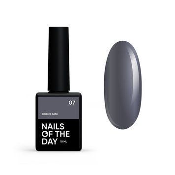 Кольорова база NAILSOFTHEDAY Color 07 Темно-сірий, 10 мл 15793 фото