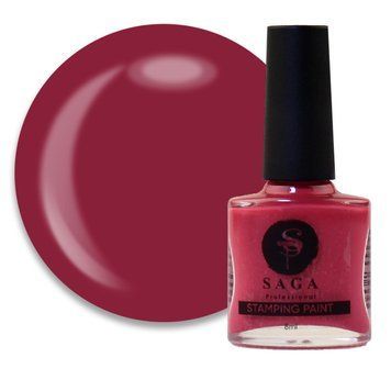 Лак для стемпинга Saga Stamping paint №27, 8 мл (малина) N015875 фото