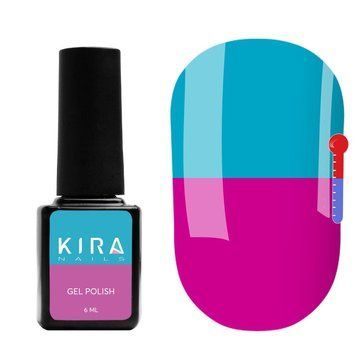 Гель-лак Kira Nails Termo T17 (яркий фиолетовый, при нагревании голубой), 6 мл N02085 фото