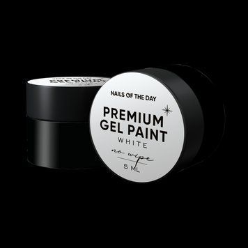 NAILSOFTHEDAY Premium gel paint White no wipe &ndash; гель-краска без липкого слоя, 5 мл N482026 фото