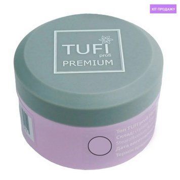 Топ для нігтів TUFI profi PREMIUM Rubber Top No Wipe каучуковий без липкого шару 30 мл 0121326 фото