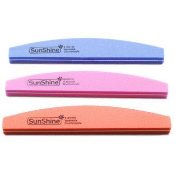 Баф-шлифовщик для ногтей 100/180 Sun Shine (банан) N00237 фото