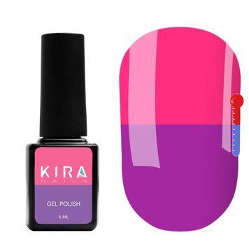 Гель-лак Kira Nails Termo T21 (светло-фиолетовый, при нагревании розовый), 6 мл N02086 фото