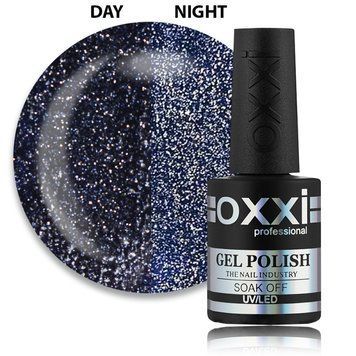 Гель-лак Oxxi Professional Disco Boom 002 темно-синий светоотражающий, 10 мл DB002 фото