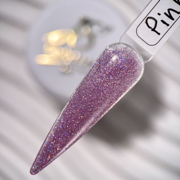 Гель для наращивания ногтей JS Pink Rainbow Reflective, 30 г N006759 фото
