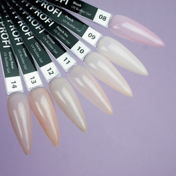 UV гель для наращивания TUFI profi PREMIUM Builder Gel 09 Peach 15 г 226585 фото