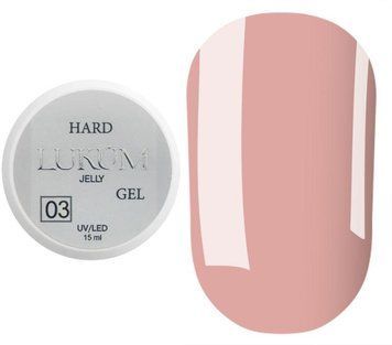 Гель для наращивания ногтей моделирующий Lukum Hard Jelly Gel №03 15 мл N09483 фото