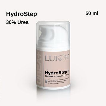 Крем для ног с мочевиной Lukum Hydro Step Hand Cream 30% urea, 50 мл 09360 фото