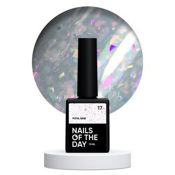 База для нігтів з поталю NAILSOFTHEDAY Potal base 017, 10 мл 11807 фото