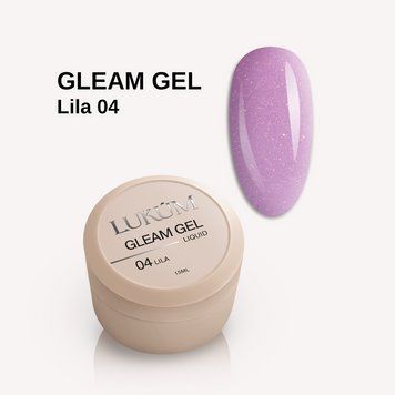 Гель для ногтей Liquid Gleam Gel 04 Lila , 15 мл 19888 фото