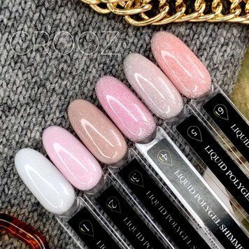 Жидкий полигель с шиммером Crooz SHIMMER Liquid Polygel №06, 15 мл N822353 фото