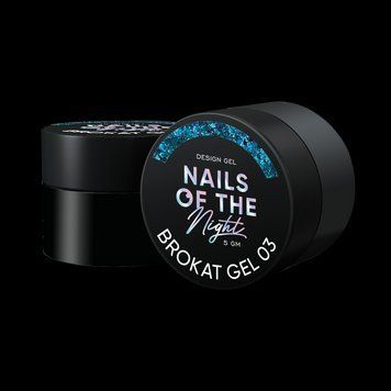 NAILSOFTHENIGHT Brokat gel 03 &mdash; дизайн гель с брокатом и глитером для ногтей, 5мл N00654567 фото