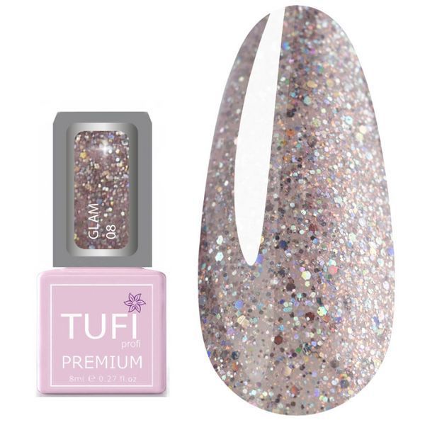 Гель-лак TUFI profi PREMIUM Glam 08 Ева 8 мл 0121688 фото