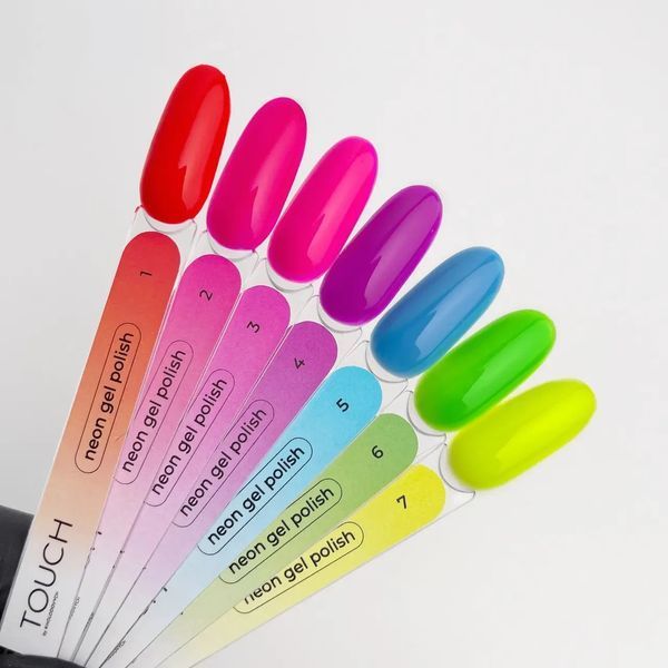 Гель-лак Touch Neon gel polish №1, 9 мл (червоний яскравий) TN01 фото