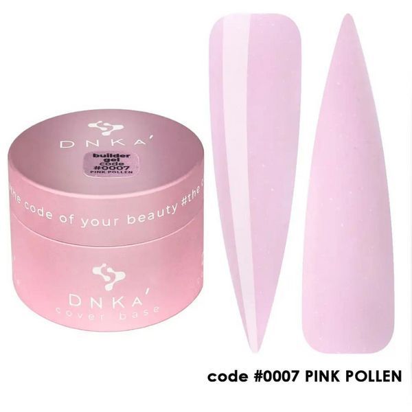 Гель для наращивания ногтей DNKa' Builder Gel #0007 Pink Pollen, 30 мл BGD0007 фото
