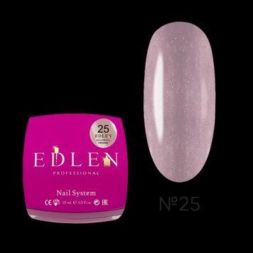 Гель для наращивания Edlen Builder Builder Gel Princess №25 с шиммером (насыщенный сиреневый),15 мл 0001330525 фото