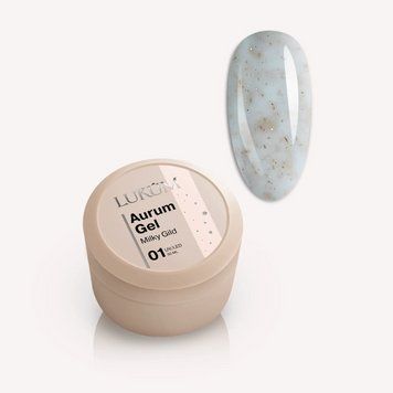 Гель для наращивания ногтей Lukum Aurum Gel Milky Gild №01, 30 мл N10543 фото