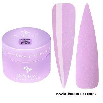 Гель для наращивания ногтей DNKa' Builder Gel #0008 Peonies, 30 мл BGD0008 фото