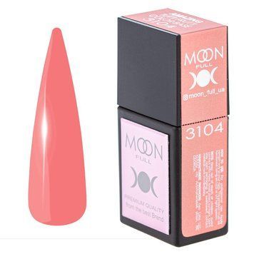 Уценка! Цветная база для ногтей Moon Full Amazing Tutti Frutti № 3104 нежно коралово-розовая, 12 мл W12459 фото