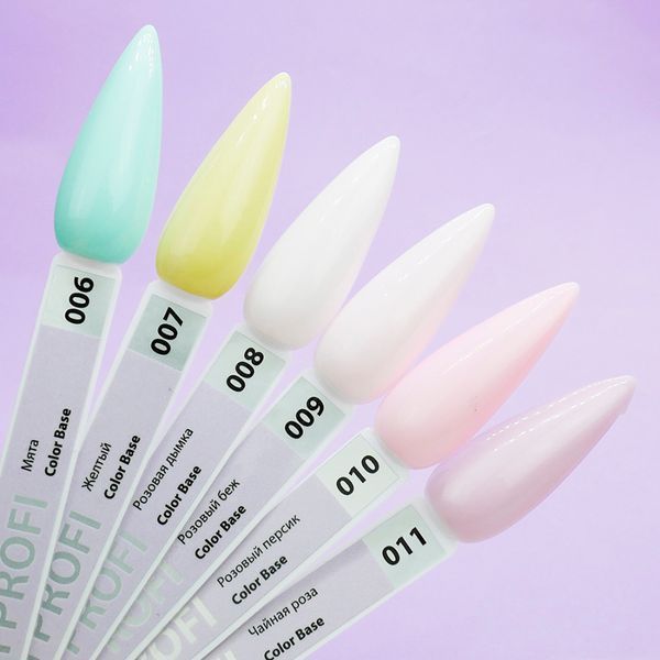 Цветная база TUFI profi PREMIUM Color Base 011 полупрозрачная чайная роза, 8 мл 103711 фото
