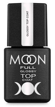 MOON FULL Glossy Top Coat - топ для ногтей без липкого слоя 8 мл N423332 фото