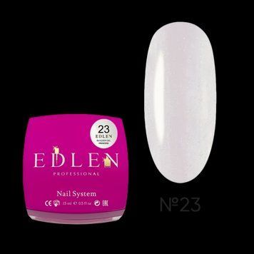 Гель для наращивания Edlen Builder Builder Gel Princess №23 с шиммером (белоснежный),15 мл 0001330323 фото