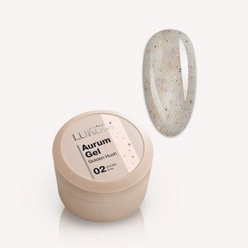 Гель для наращивания ногтей Lukum Aurum Gel Golden Hush №02, 30 мл N10544 фото