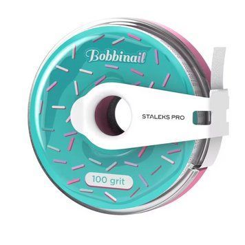Сменный файл-лента белая в пластиковой катушке Staleks Pro EXPERT 100 гритт (6 метров) AT-100W фото