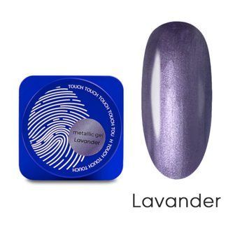 Touch Гель-фарба для дизайну металева Metallic Gel Lavander, 5 мл 59256 фото