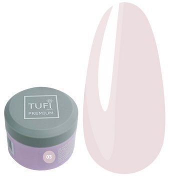 UV гель для наращивания TUFI profi PREMIUM Builder Gel 03 Pink Cloud 15 г 226510 фото
