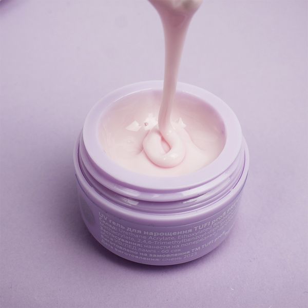 UV гель для наращивания TUFI profi PREMIUM Builder Gel 03 Pink Cloud 15 г 226510 фото