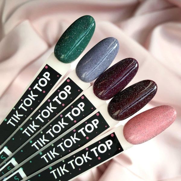 Топ для нігтів світловідбиваючий Kira Nails Tik Tok без липкого шару 6 мл N03738 фото