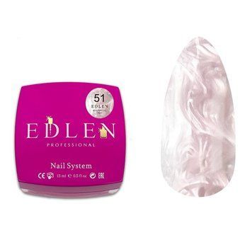 Гель для наращивания EDLEN Builder Pearl 51, 15 мл DL051 фото
