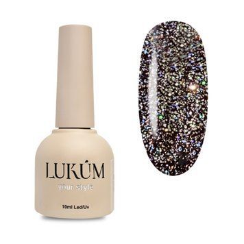 Топ с блестками для гель лака Lukum Flashing Top № 01 10 мл N09476 фото