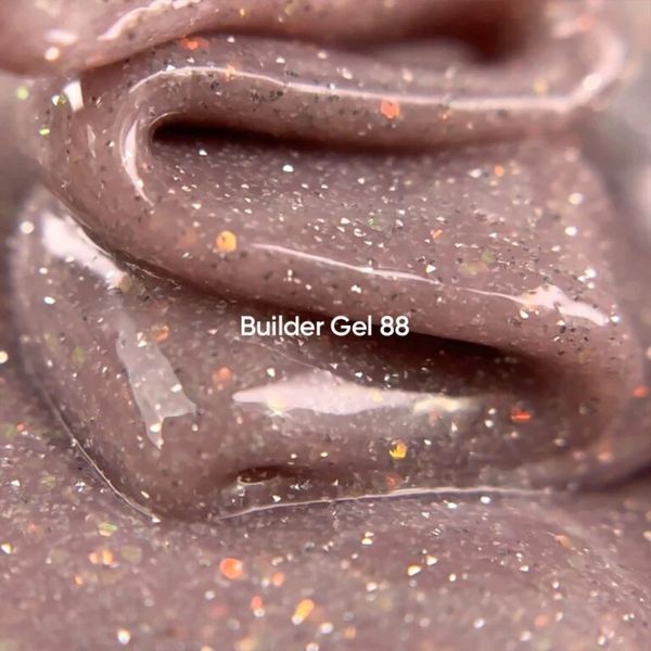 NAILSOFTHEDAY Builder gel 88 - бежевый с опаловым блеском светоотражающий гель для наращивания ногтей, 15 мл 00017585 фото
