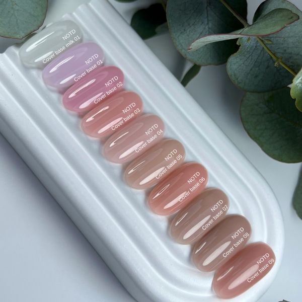 База для нігтів Nailsoftheday Cover base NEW Formula 02 &mdash; рожево-нюдове, 30 мл 547622 фото
