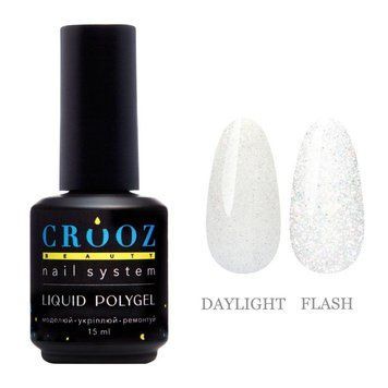 Жидкий полигель светоотражающий Crooz CRYSTAL Liquid Polygel №01, 15 мл N80780 фото