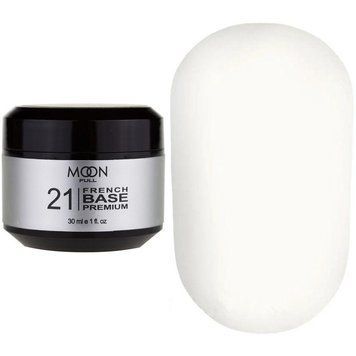 База для ногтей MOON FULL Baza French Premium №21 молочно-белый, 30 мл N04513 фото