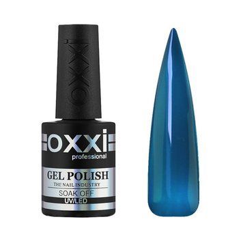Гель-лак Oxxi Professional Crystal Glass 003 витражный сине-зеленый морской, 10 мл GL003 фото