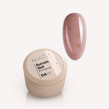 Гель для наращивания ногтей Lukum Aurum Gel Blush Sparkle №04, 30 мл N10546 фото